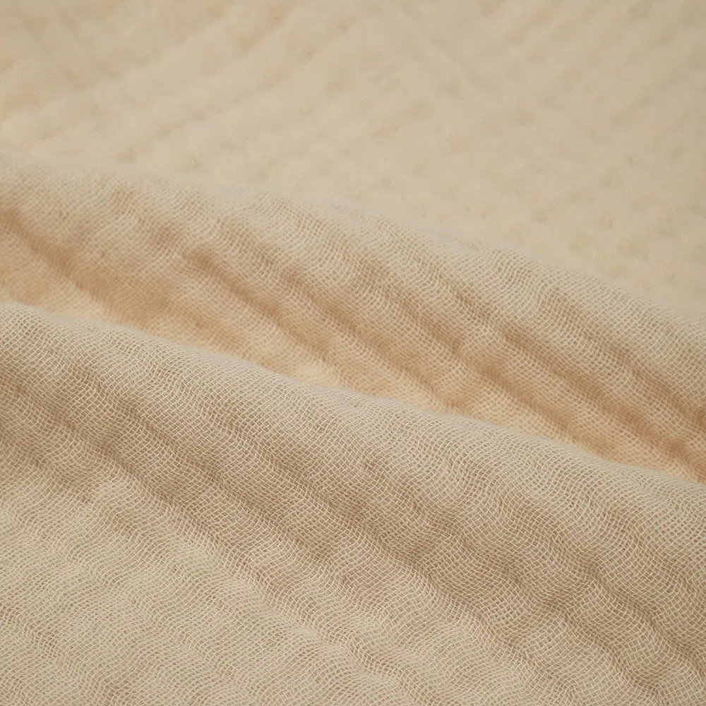 Solid Fabric, 100% Cotton, Home Textile, Soft, Breathable, Four Layers, Muslin Gauze Solid Fabric, 100% Cotton, Home Textile, Soft, Breathable, Four Layers, Muslin Gauze