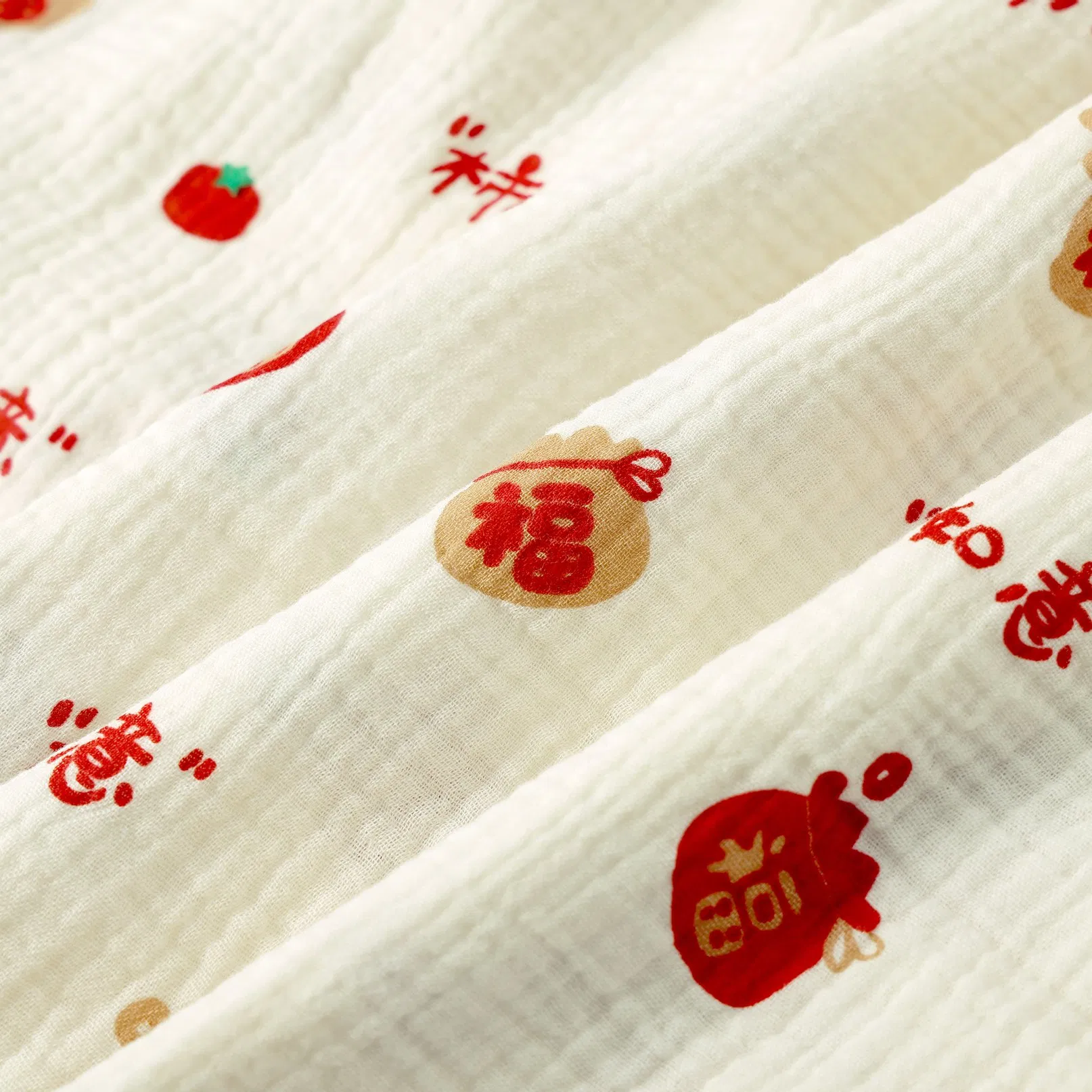 Fabric for Fashion Clothing 100% Cotton Double Layer