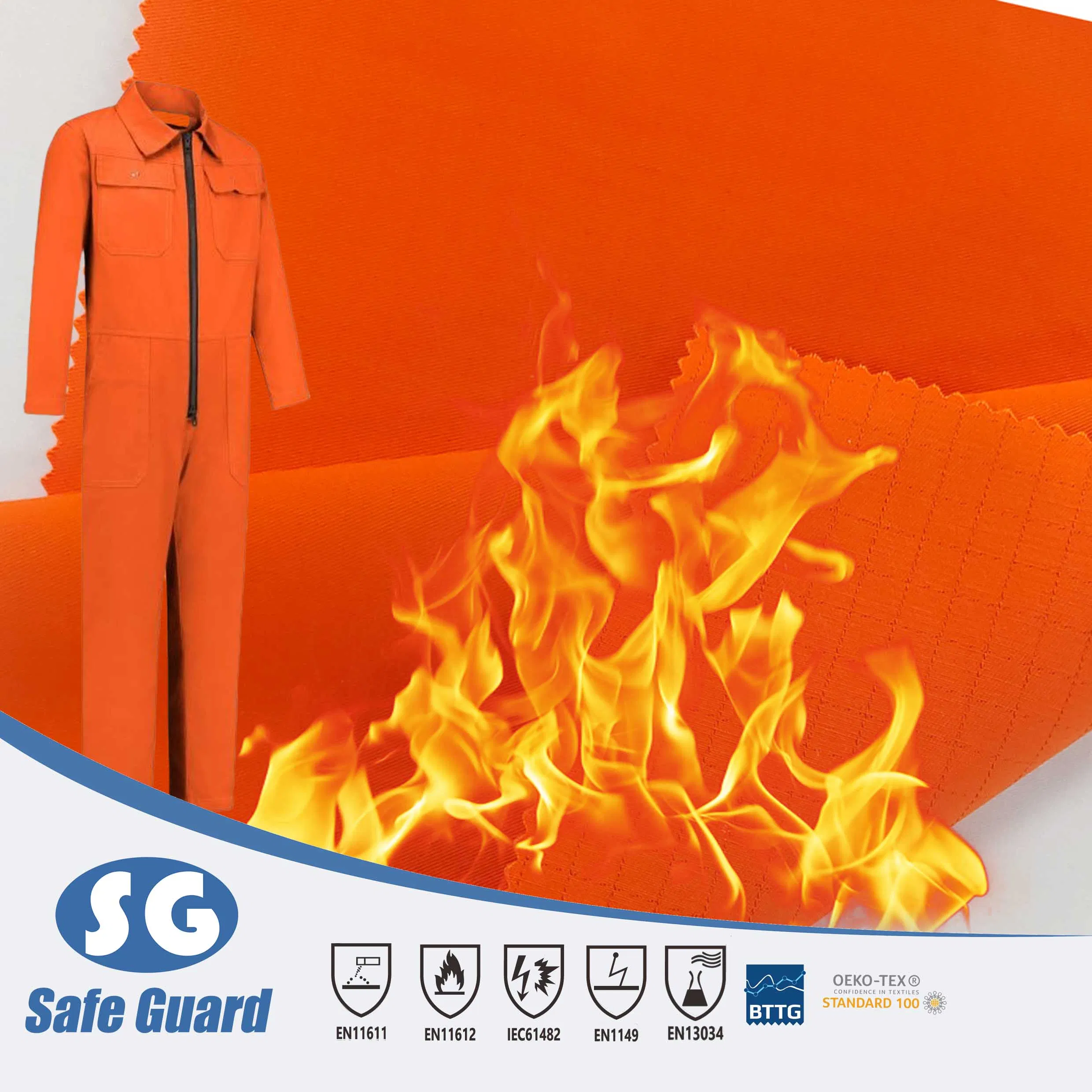 Flame Retardant Safety Fabric, 98% Cotton 2% Anti Static, Fire Resistant, Fireproof, for Workwear / Garment / Trousers Flame Retardant Safety Fabric, 98% Cotton 2% Anti Static, Fire Resistant, Fireproof, for Workwear / Garment / Trousers