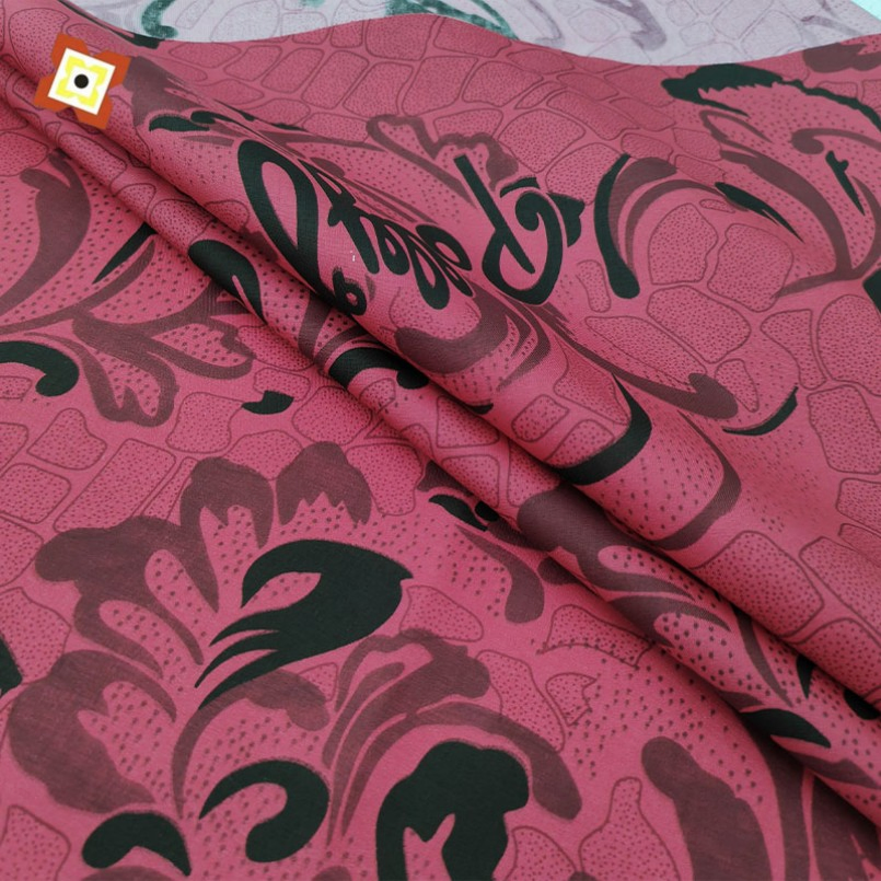 100% Polyester Fabric for Bedding Mattress Pillow Covers Breathable Home Textile Flower Print